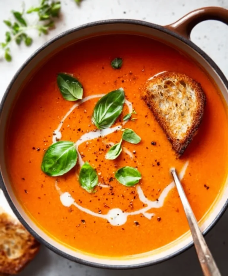 Creamy Tomato Soup-Winter Comfort Made Easy