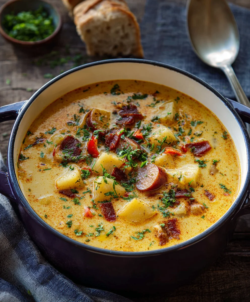 Creamy Cajun Potato Soup - Hearty & Flavorful Recipe