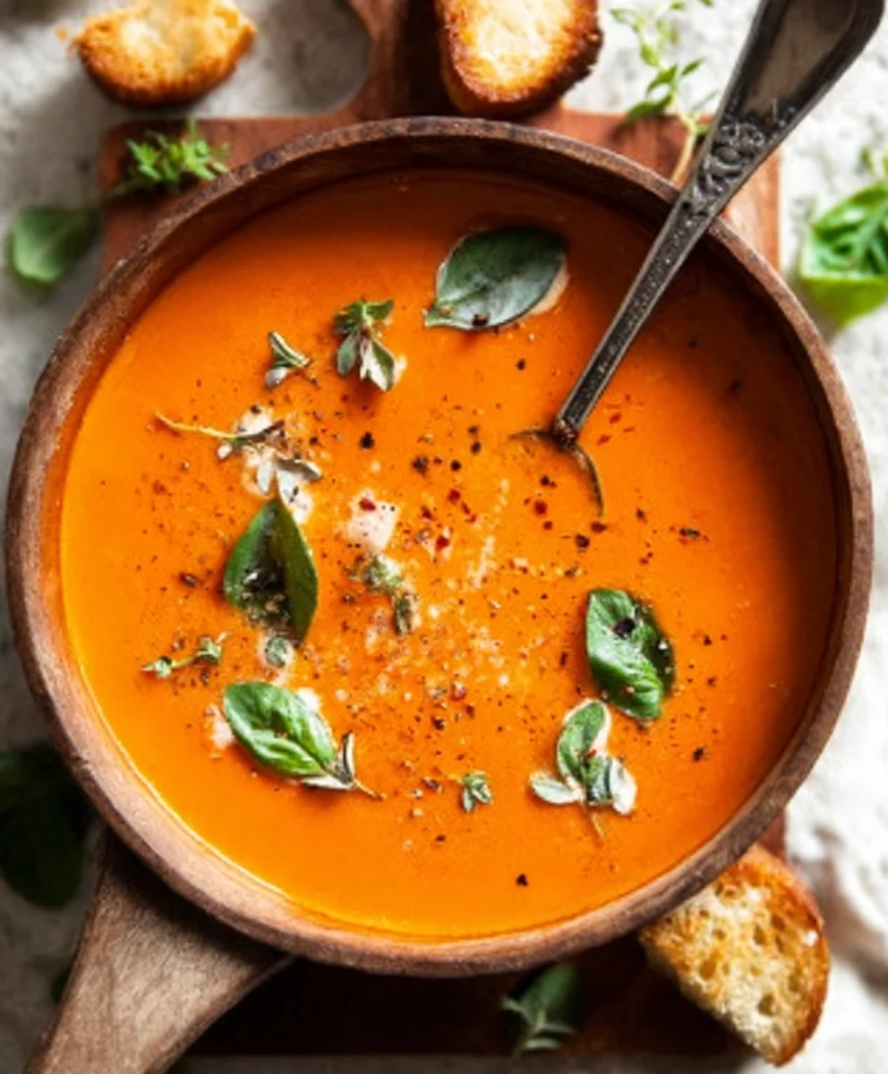 Creamy Tomato Soup-Winter Comfort Made Easy