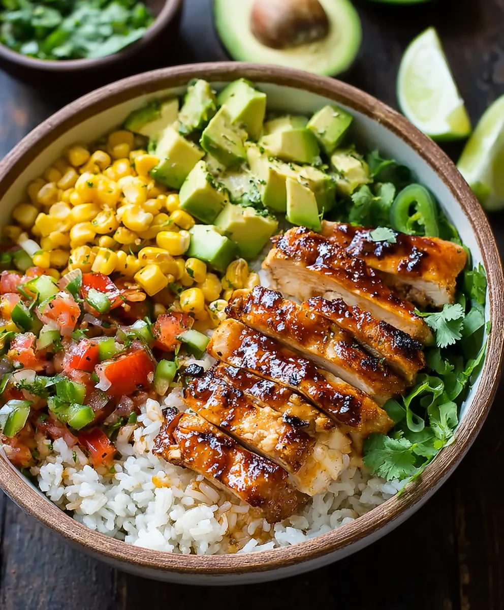Honey Chipotle Chicken Rice Bowl-Flavorful Easy Recipe