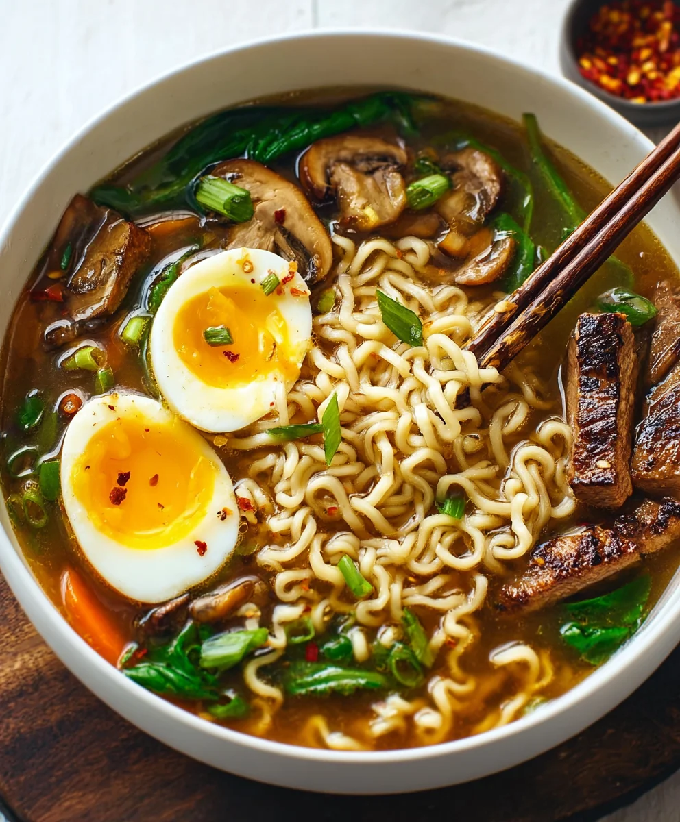 Easy Homemade Ramen-Flavorful Beef Broth Recipe
