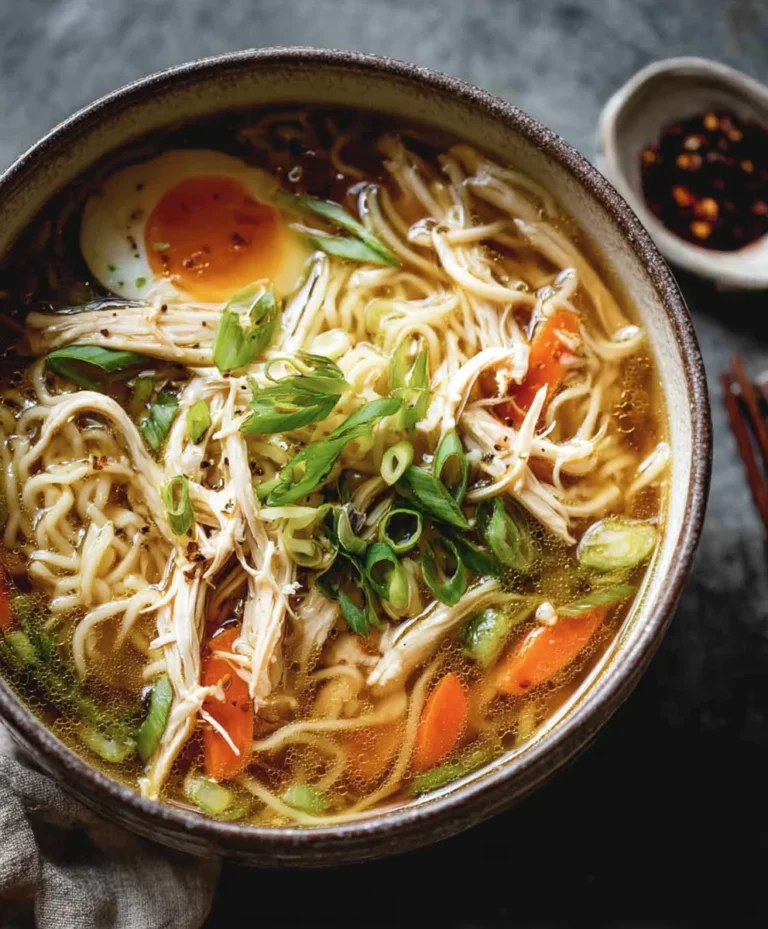 Aromatic Scallion Chicken Noodle Soup – Flavorful & Easy