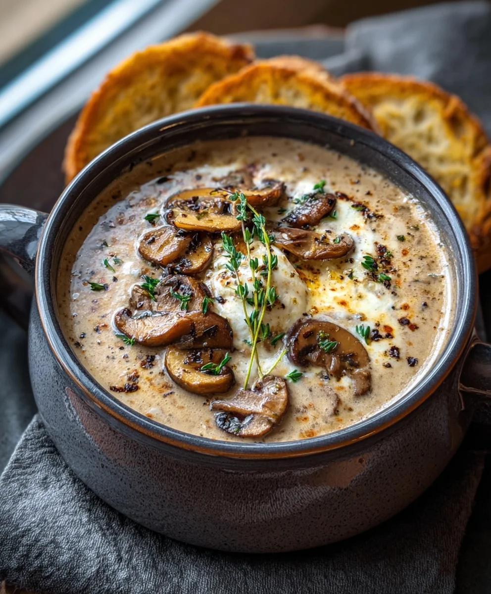 Creamy Mushroom Soup Recipe - Rich & Easy Comfort Food