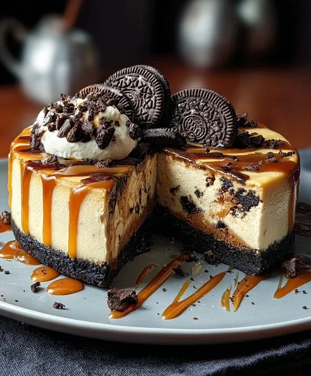 Oreo & Caramel Cheesecake