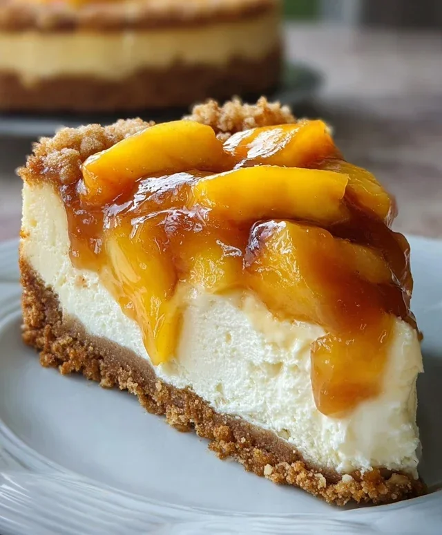 Peach Cobbler Cheesecake