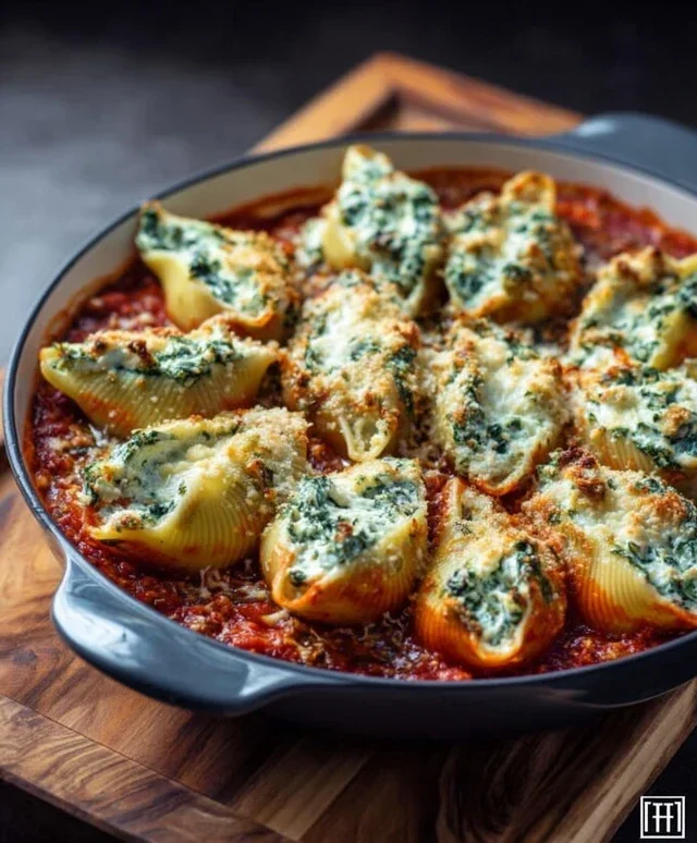 Spinach and Ricotta Stuffed Shells Recipe