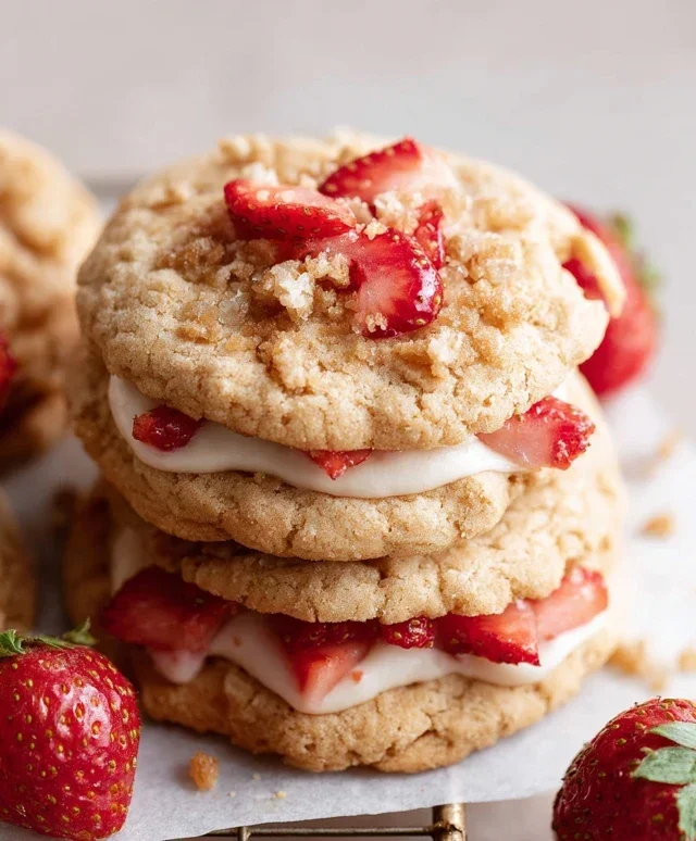 Strawberry Shortcake Cookies