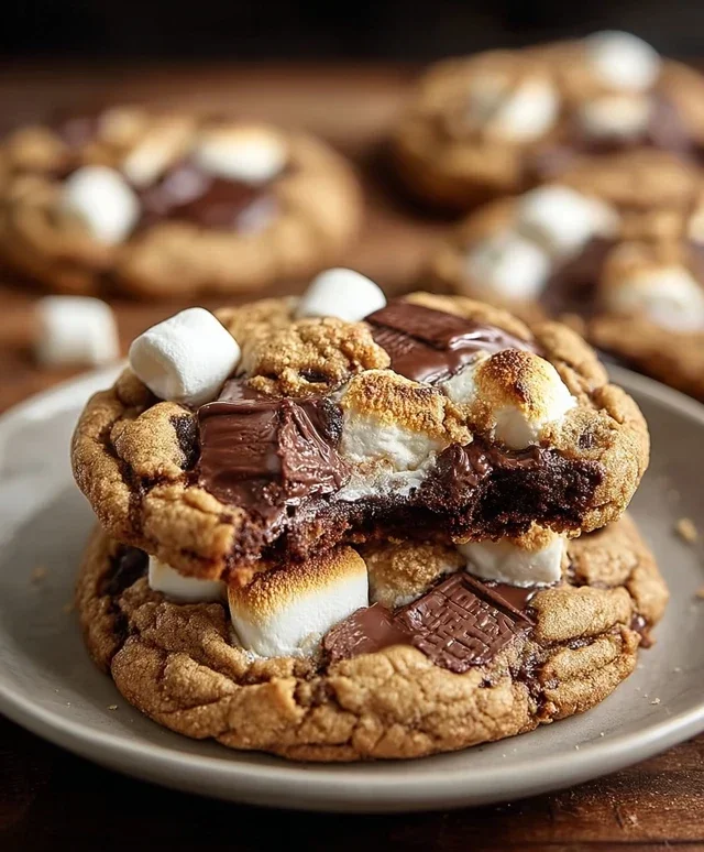 Hershey's Chocolate S'mores Cookies