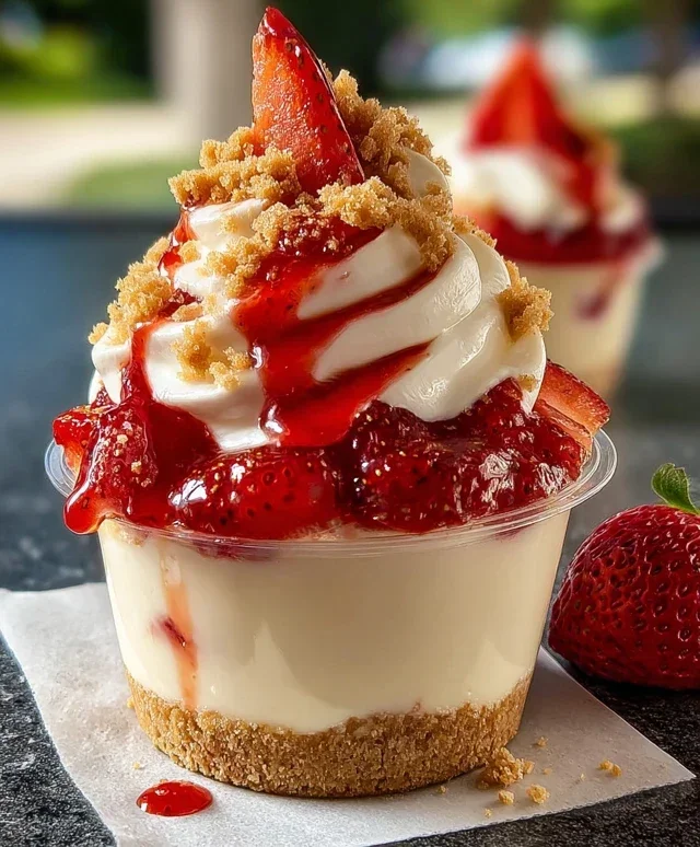 Strawberry Cheesecake Cups