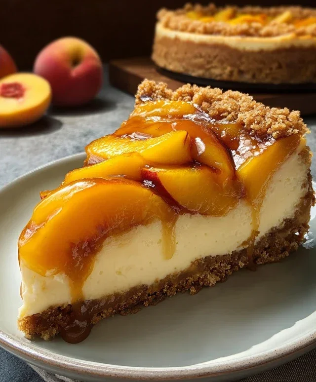 Peach Cobbler Cheesecake