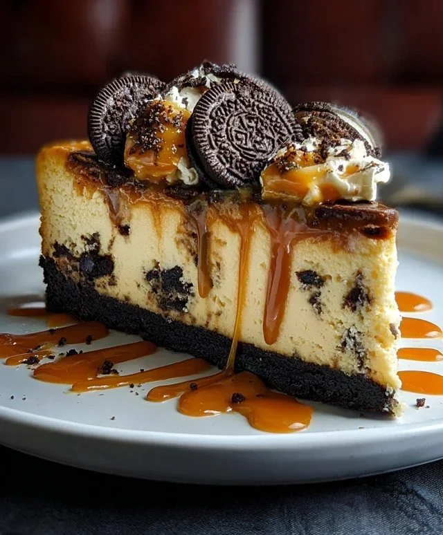 Oreo & Caramel Cheesecake