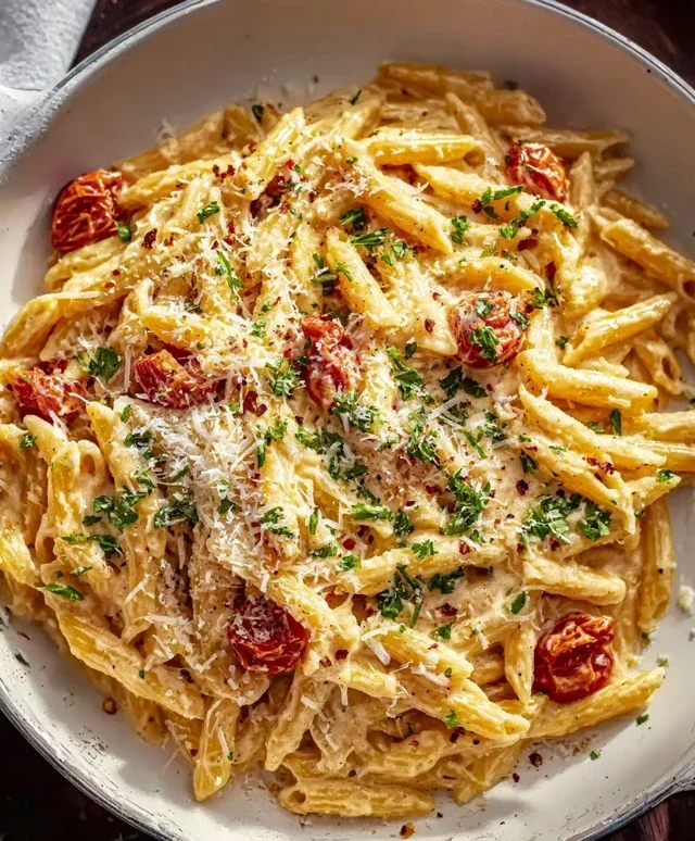 One Pot Creamy Garlic Pasta (Just 20 Minutes!)