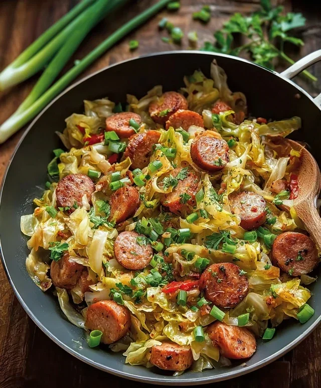 Easy Sausage and Cabbage Stir Fry