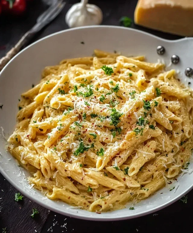 One Pot Creamy Garlic Pasta (Just 20 Minutes!)