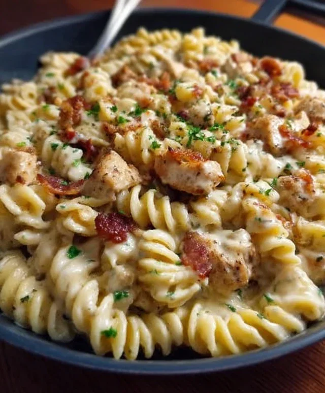 Chicken Beef Beef Bacon Ranch Pasta