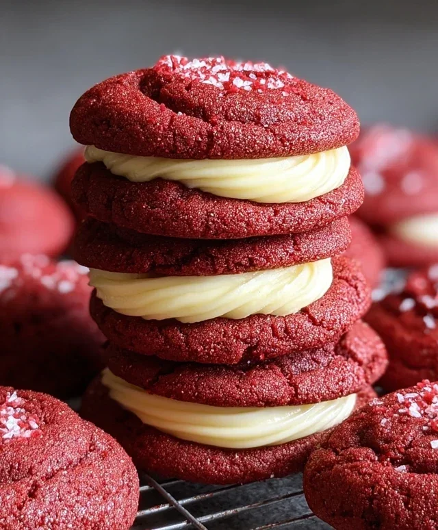 Cream Cheese Red Velvet Cookies