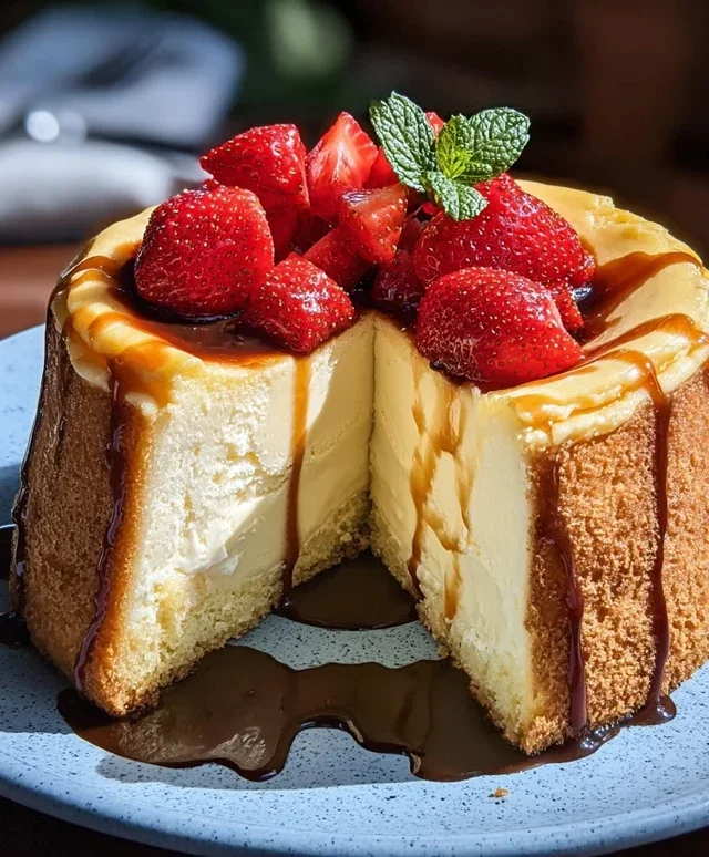 Cheesecake with Pound Cake Center