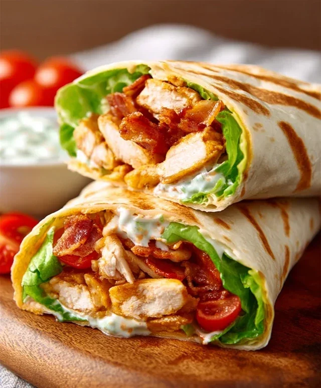 Crispy Chicken Beef Beef Bacon Ranch Wrap