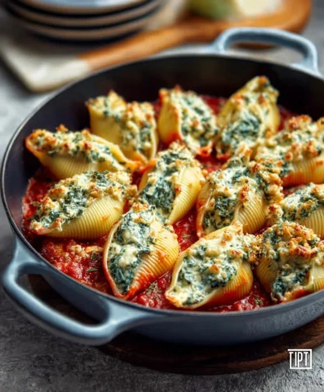 Spinach and Ricotta Stuffed Shells Recipe