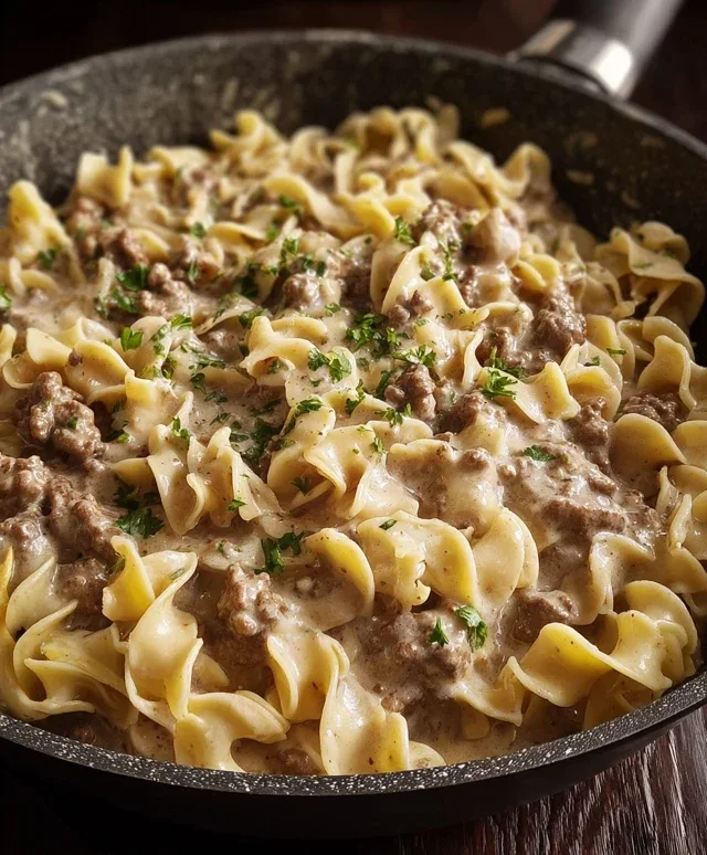 Ground Beef Stroganoff