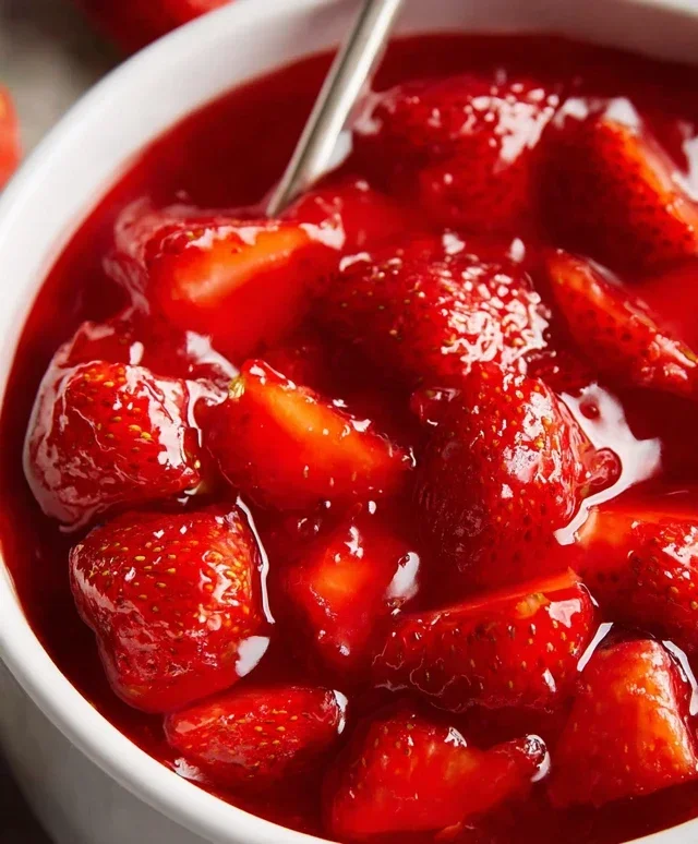 Fresh Strawberry Sauce (Strawberry Topping)