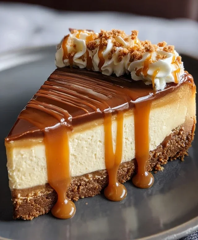 Cookie Butter Caramel Cheesecake