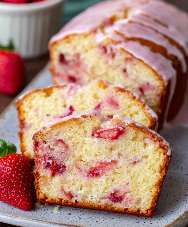 Strawberry Pound Cake