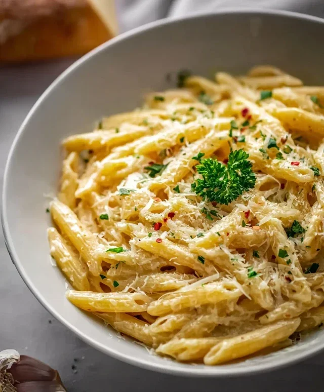 One Pot Creamy Garlic Pasta (Just 20 Minutes!)