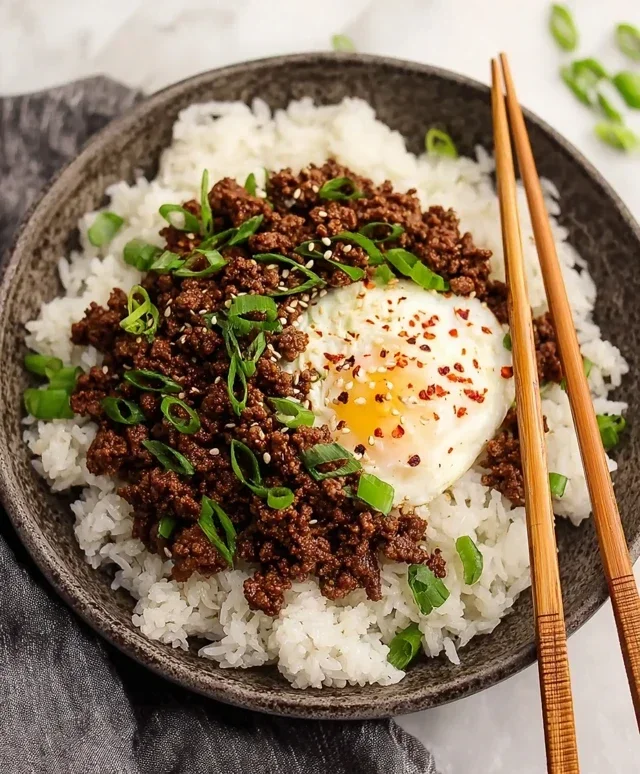 Korean Ground Beef Bowl (25-Minutes)