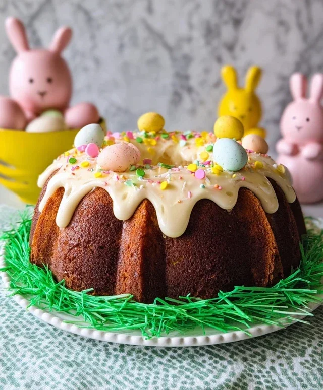 Easter Basket Bundt Cake Recipe (Easy Spring Dessert!)
