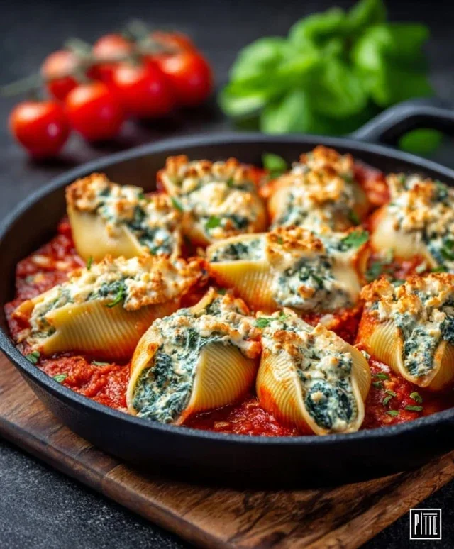 Spinach and Ricotta Stuffed Shells Recipe