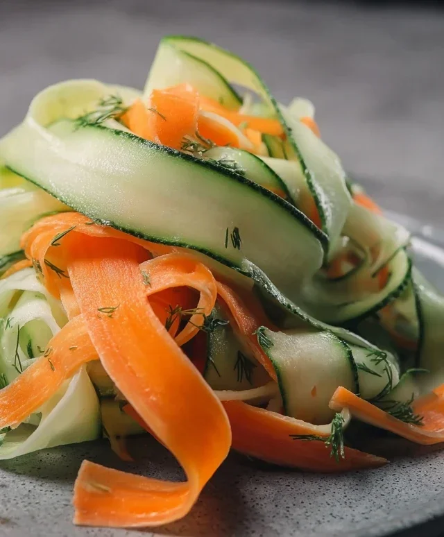 Carrot and Cucumber Ribbon Salad