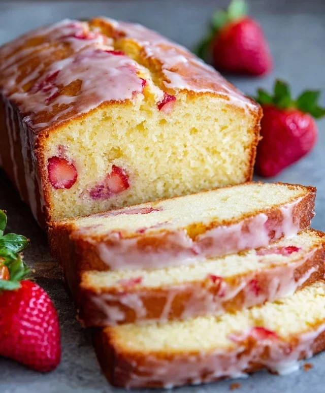 Strawberry Pound Cake
