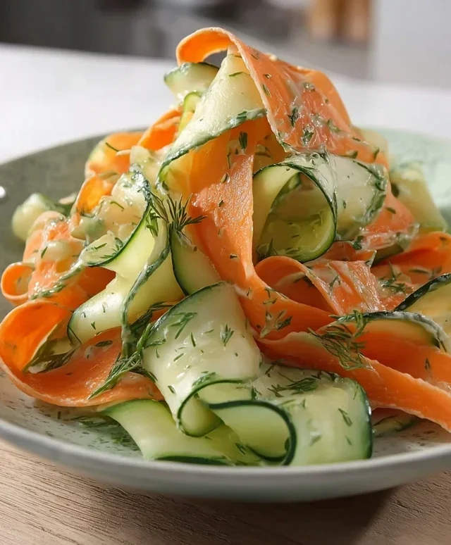 Carrot and Cucumber Ribbon Salad