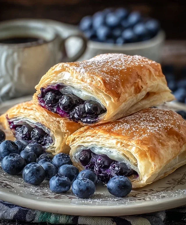 Blueberry Cream Cheese Puff Pastry