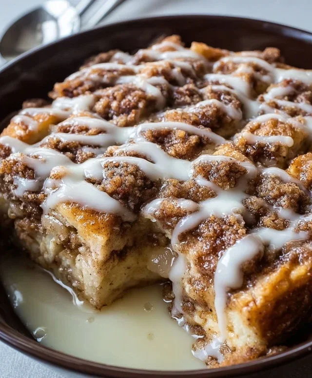 Apple Crisp Cinnamon Roll Casserole