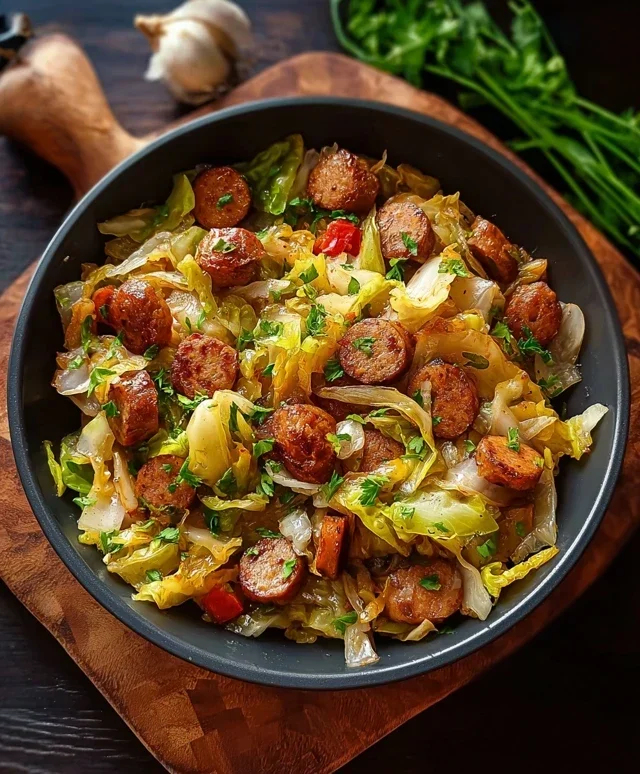 Easy Sausage and Cabbage Stir Fry