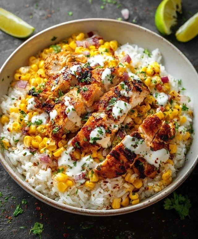 Street Corn Chicken Rice Bowl Recipe
