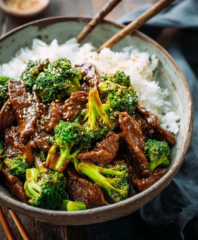 Chinese Beef and Broccoli (牛肉炒西兰花)