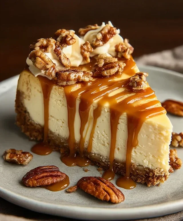 Pecan Caramel Cheesecake