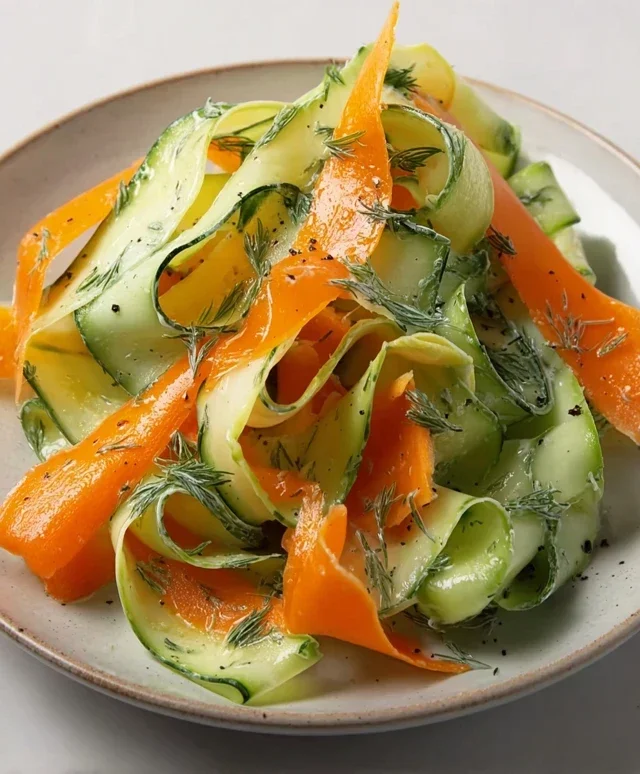 Carrot and Cucumber Ribbon Salad