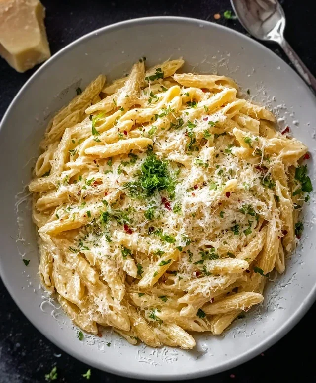 One Pot Creamy Garlic Pasta (Just 20 Minutes!)
