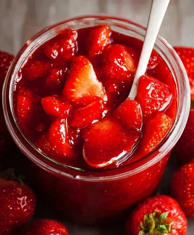 Fresh Strawberry Sauce (Strawberry Topping)