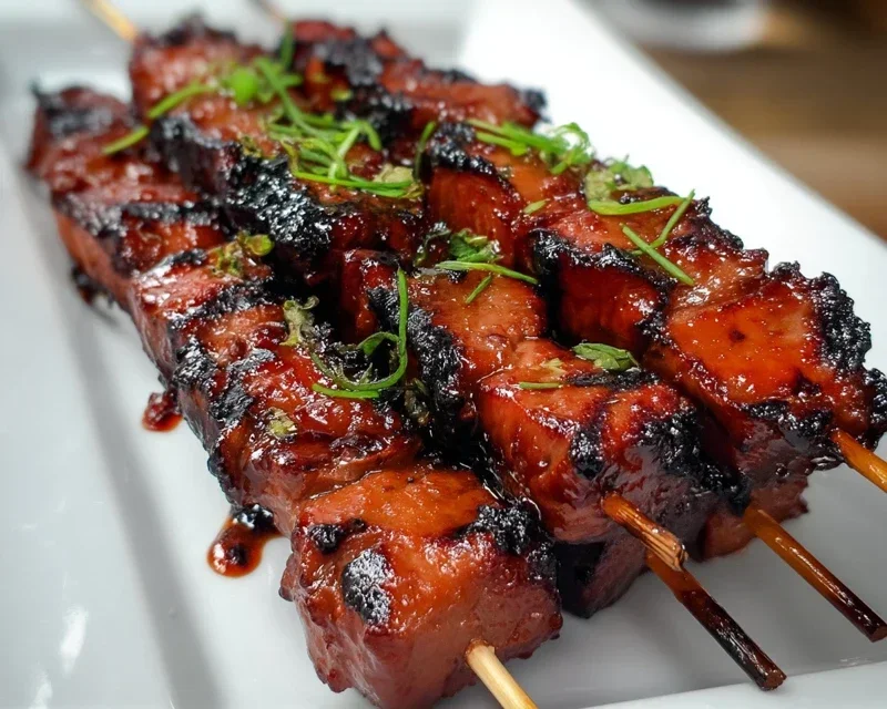BBQ Beef Skewers with Filipino BBQ Marinade