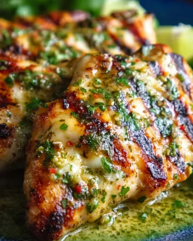 Grilled Salsa Verde Chicken with Pepper Jack