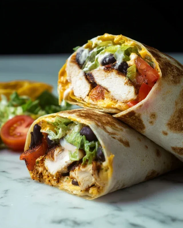 Chipotle Ranch Grilled Chicken Burrito