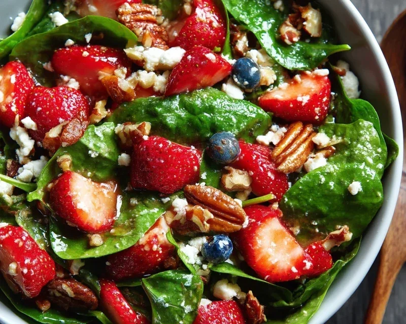 15-Minute Strawberry Spinach Salad
