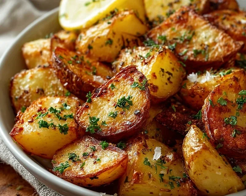 Authentic Greek Potatoes: Crispy Lemon Perfection!