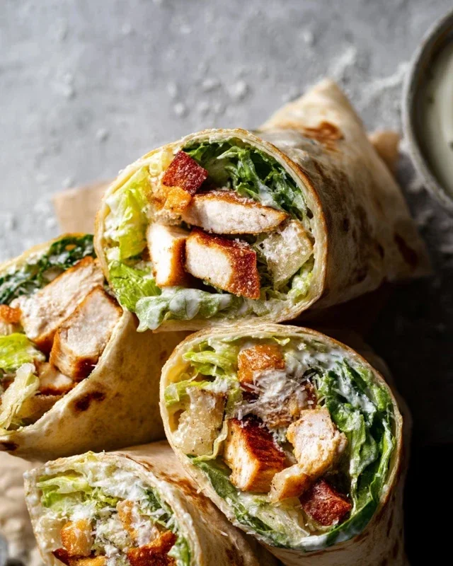 Chicken Caesar Wraps