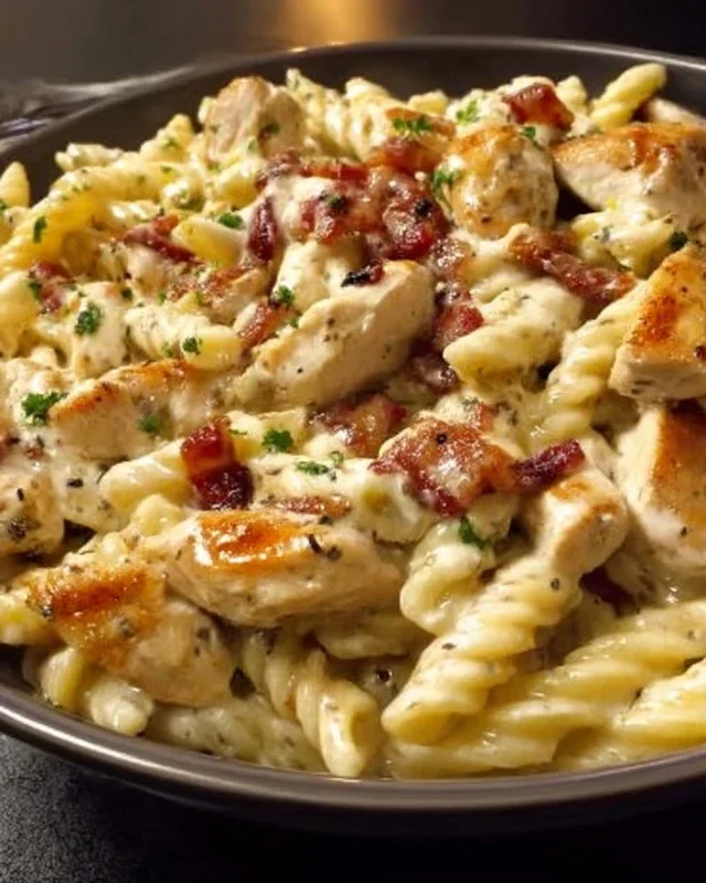 Chicken Beef Beef Bacon Ranch Pasta
